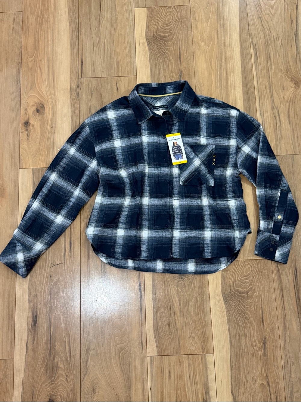 Scotch & Soda Plaid Button-Down Shirt